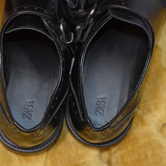 Mens Zara Leather Loafers NWT SZ 9/40 - Picture 8 of 11